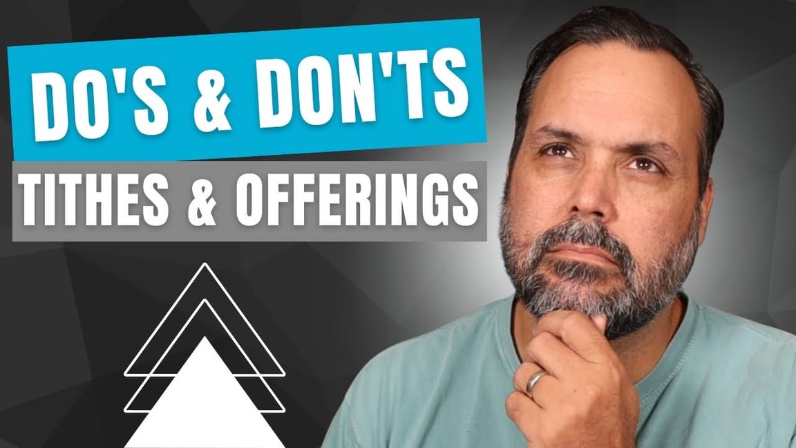 Critical Do's and Don'ts For Church Tithes & Offering