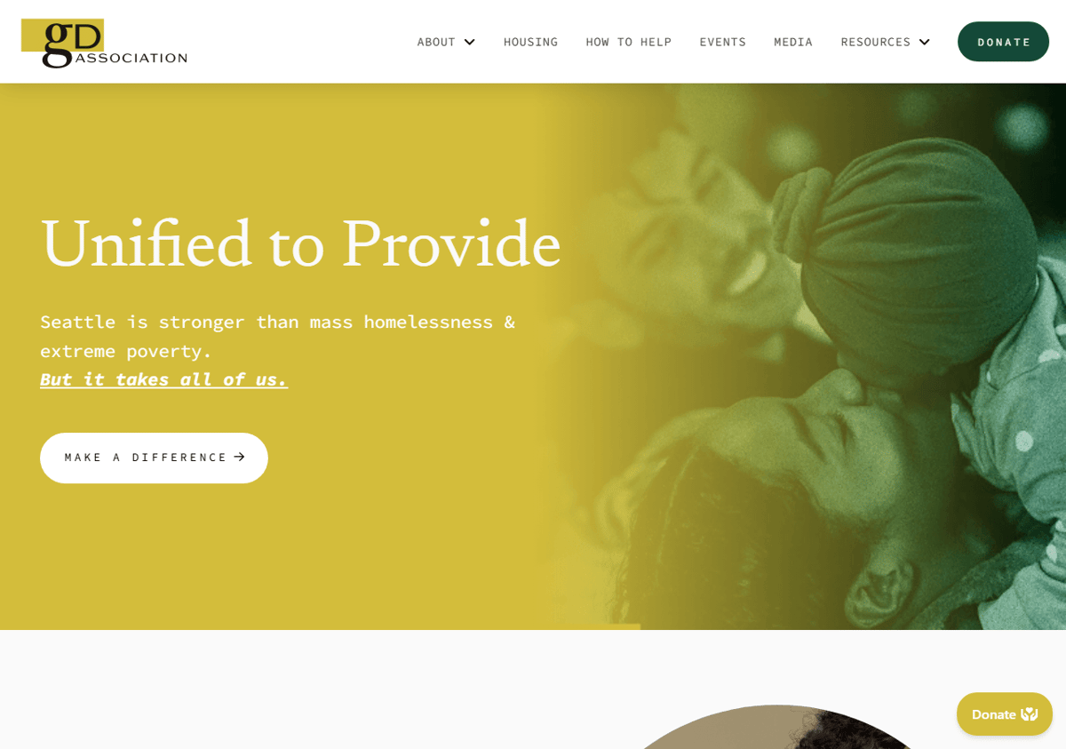 GD Association website screenshot