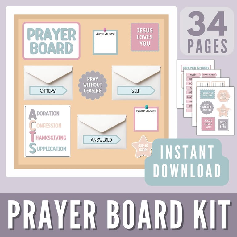 Prayer Board Kit Purple