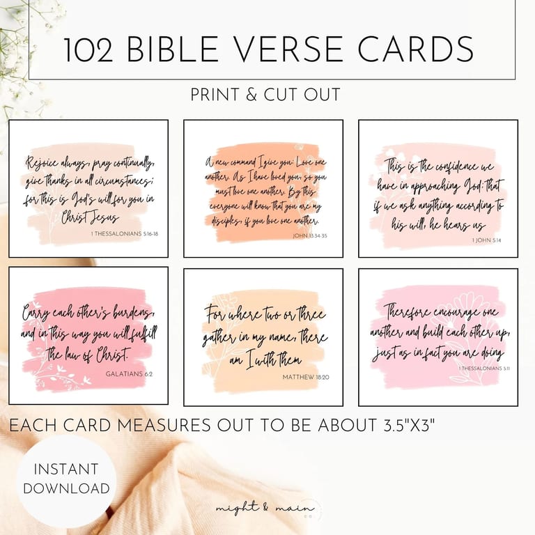 Bible Verse Cards