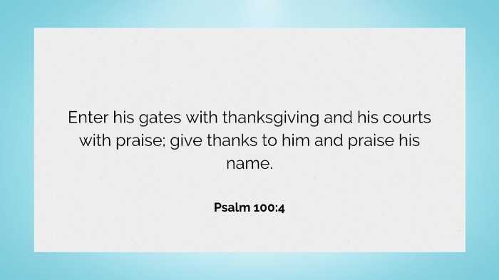 Psalm 100:4