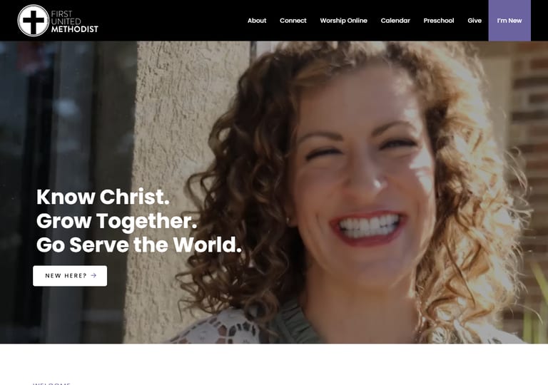 First United Methodist of Kearney website screenshot