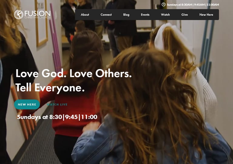 Fusion Christian Church website