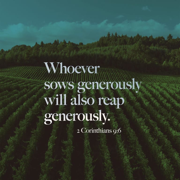 2 Corinthians 9:6 tithes and offering scripture