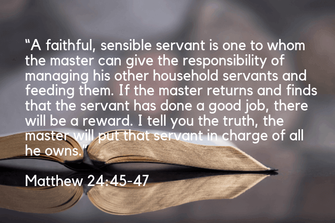 Matthew 24:45-47