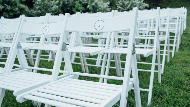 Outdoor Easter sunrise service location in a scenic park with seating for the congregation