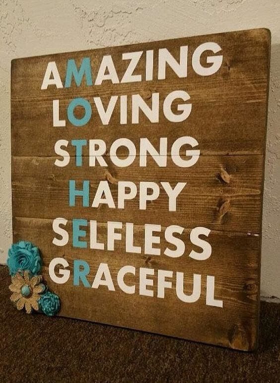 Wooden Mother's Day Photo Booth
