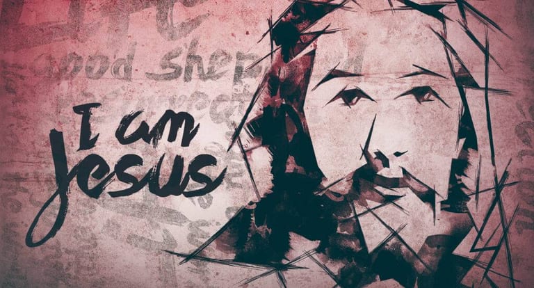 Easter sermon series graphic about the identity of Jesus as the Son of God