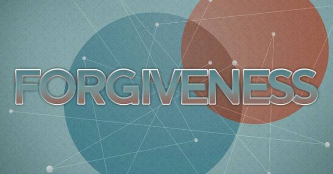 Easter sermon graphic on the theme of forgiveness through Jesus Christ