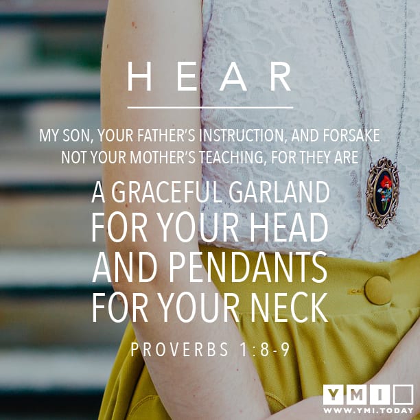 Proverbs 1:8-9 on a mother's teaching, a wisdom-focused Mother's Day sermon passage