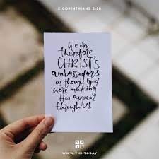 2 Corinthians 5:20 on being ambassadors of Christ, a vision-casting Mother's Day sermon