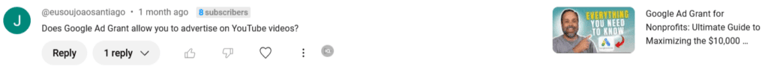 Does the Google Ad Grant Cover YouTube Ads?