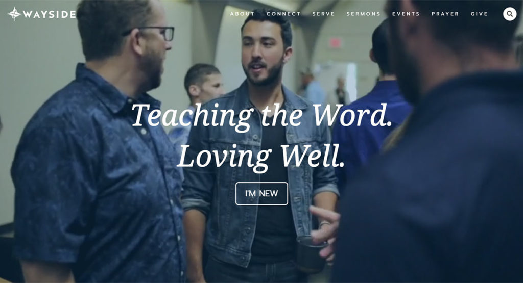 wayside church website redesign