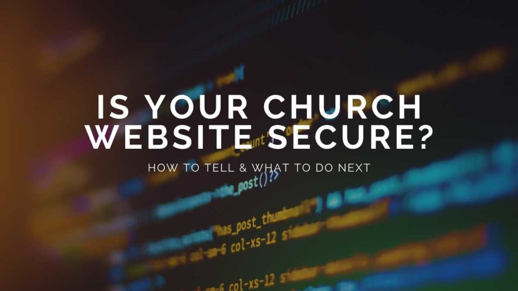 is your church website secure