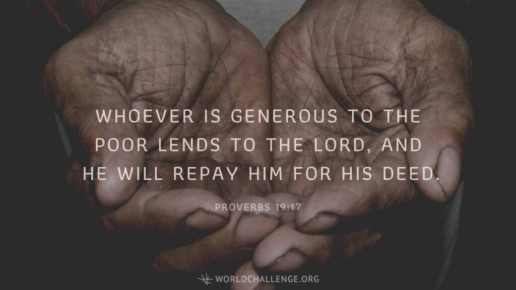 Giving Scriptures - Proverbs 19:17