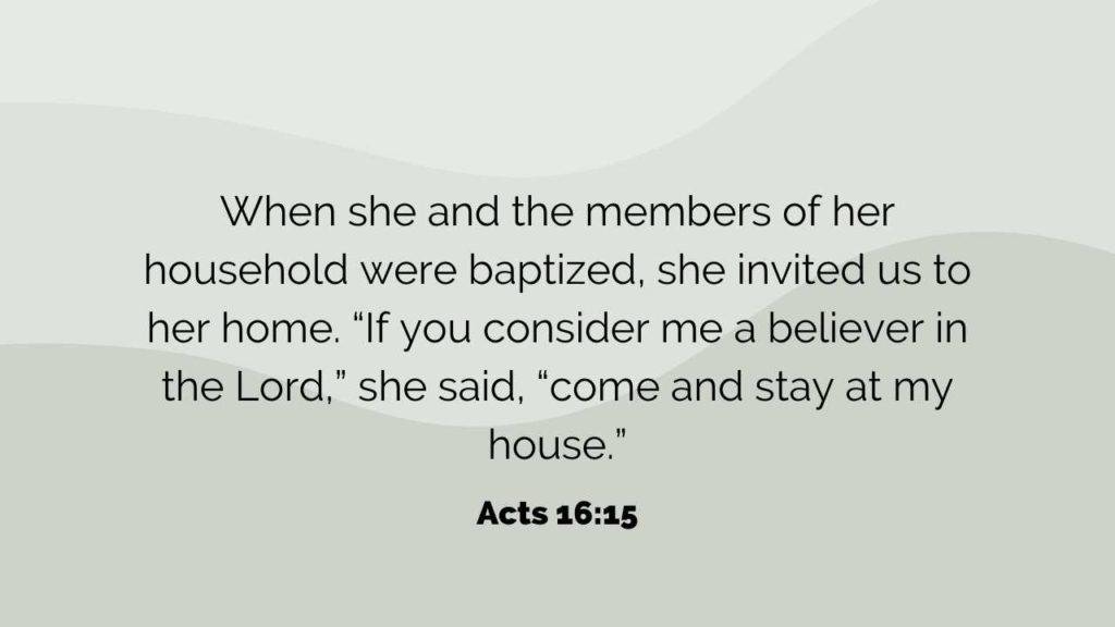 God raised up women in the Bible - Lydia