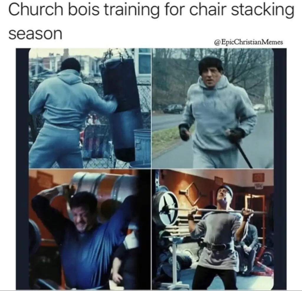 study in church meme