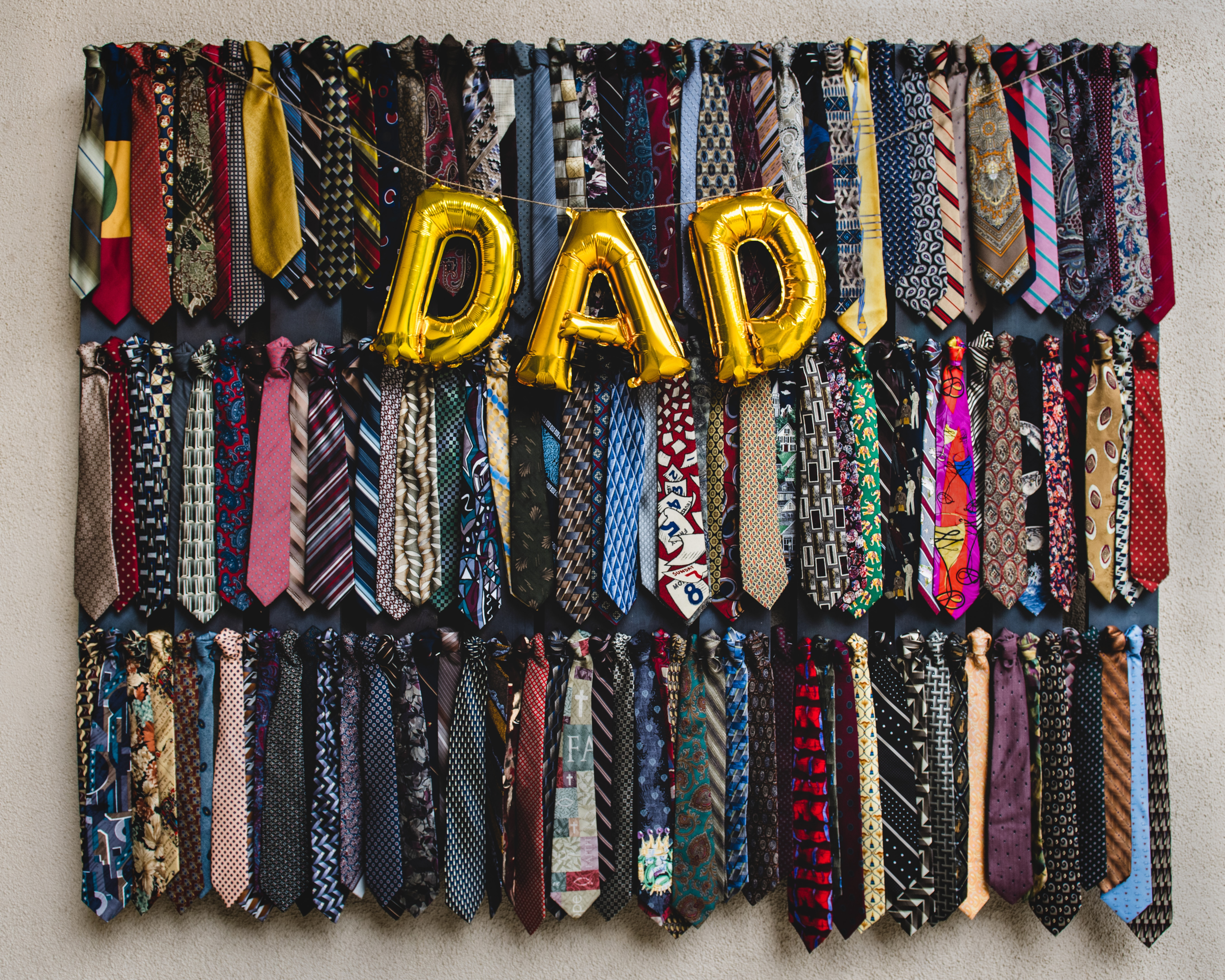 An ugly tie competition is a great Father's Day idea
