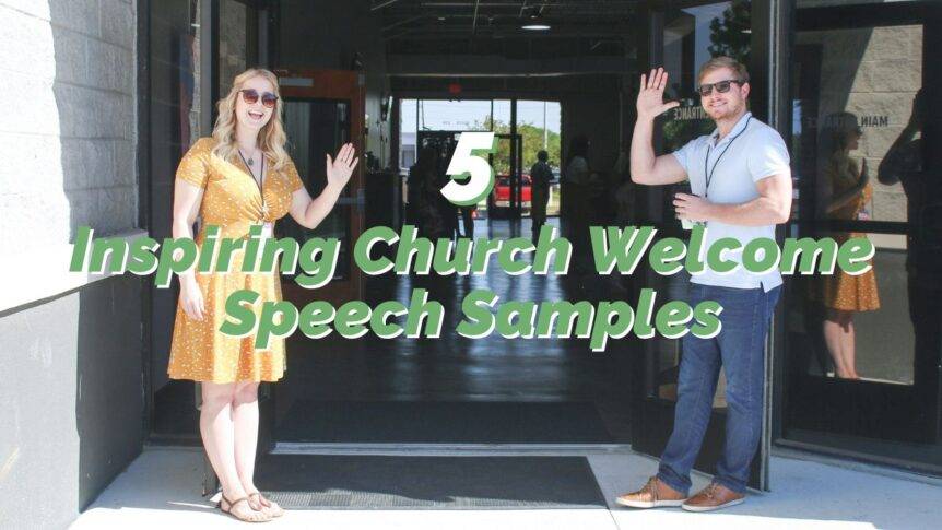 a sample welcome speech for church